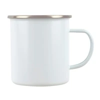 15.5oz. White Metal Sublimation Camping Mug by Make Market®
