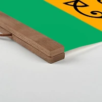 Bourbon Street Stripes Teak Hanging Canvas