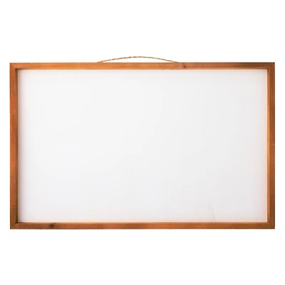 6 Pack: 27" Unfinished Plaque with Brown Frame by Make Market®