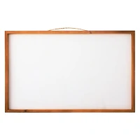 6 Pack: 27" Unfinished Plaque with Brown Frame by Make Market®