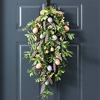 Glitzhome® 28" Easter Egg & Lavender Teardrop