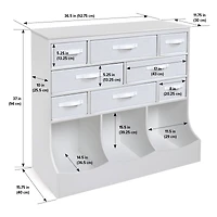 Badger Basket White Baskets & Bins Storage Station