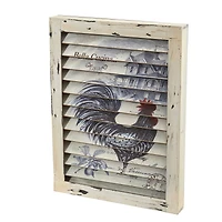 Rooster Window Shutter Wall Décor