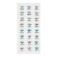 12 Pack: Clear Round Rhinestone Stickers by Recollections™