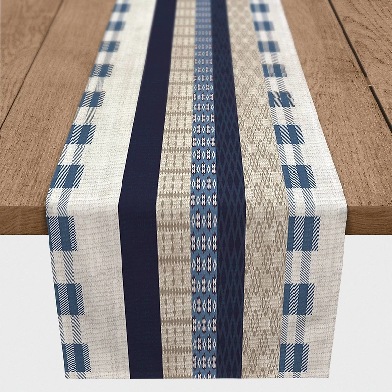 Designs Direct Patchwork Stripes Cotton Twill Runner