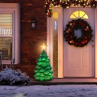 24" Outdoor Lit Blow Mold Tree