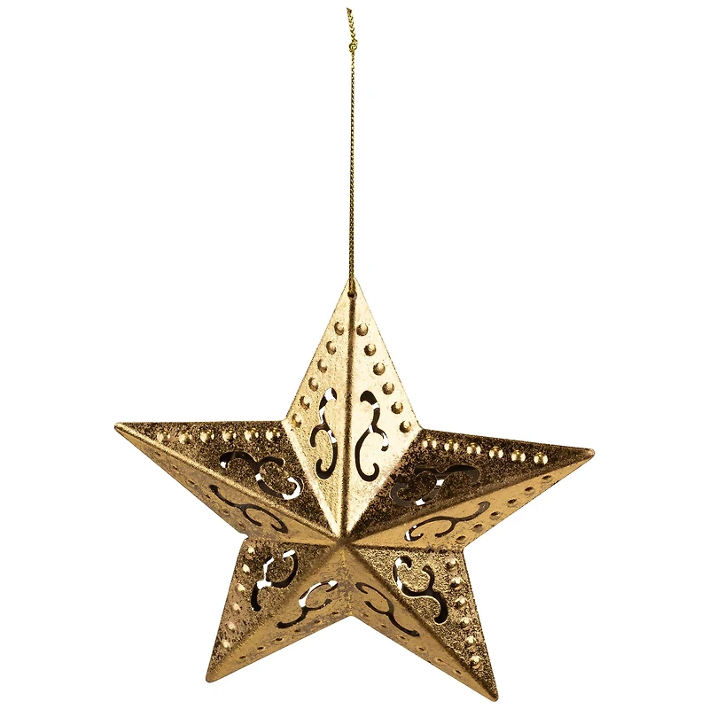 5.75" Gold Filigree Star Ornament