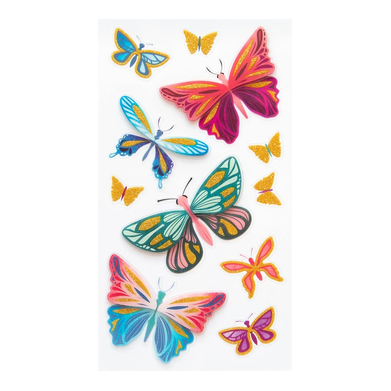 Golden Butterflies Dimensional Stickers by Recollections™