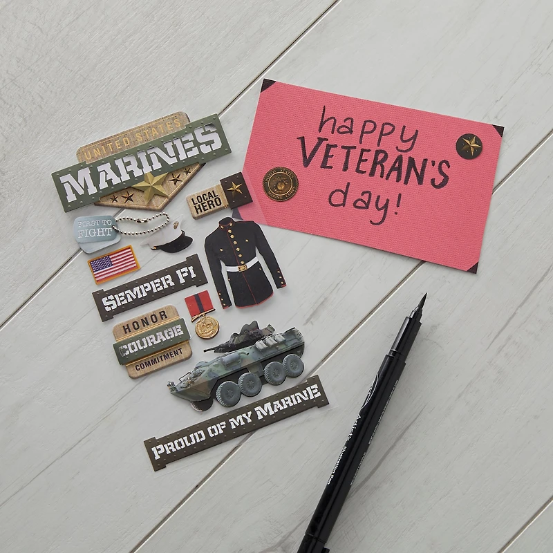 Marine Corps Dimensional Stickers by Recollections™