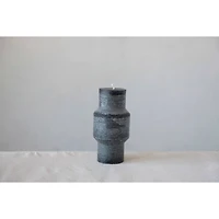 Hello Honey® 3" x 6" Black Unscented Totem Pillar Candle