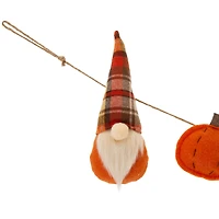 Glitzhome® 6ft. Fall Gnomes Fabric Garland