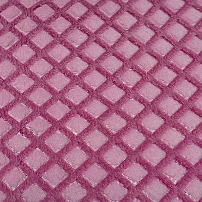 Feldman Pink Lattice Minky Fabric