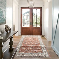Glitzhome® & Ivory Oriental Area Rug