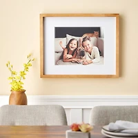 Home Natural Walnut Stain Wood Frame with Mat by Studio Décor