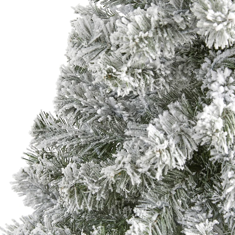 4ft. Unlit Flocked West Virginia Fir Artificial Christmas Tree