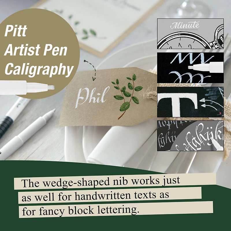 Faber-Castell® PITT® White Calligraphy Artist Pen