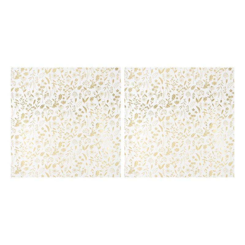 12" x 12" Gold Plants Vellum Paper by Recollections™