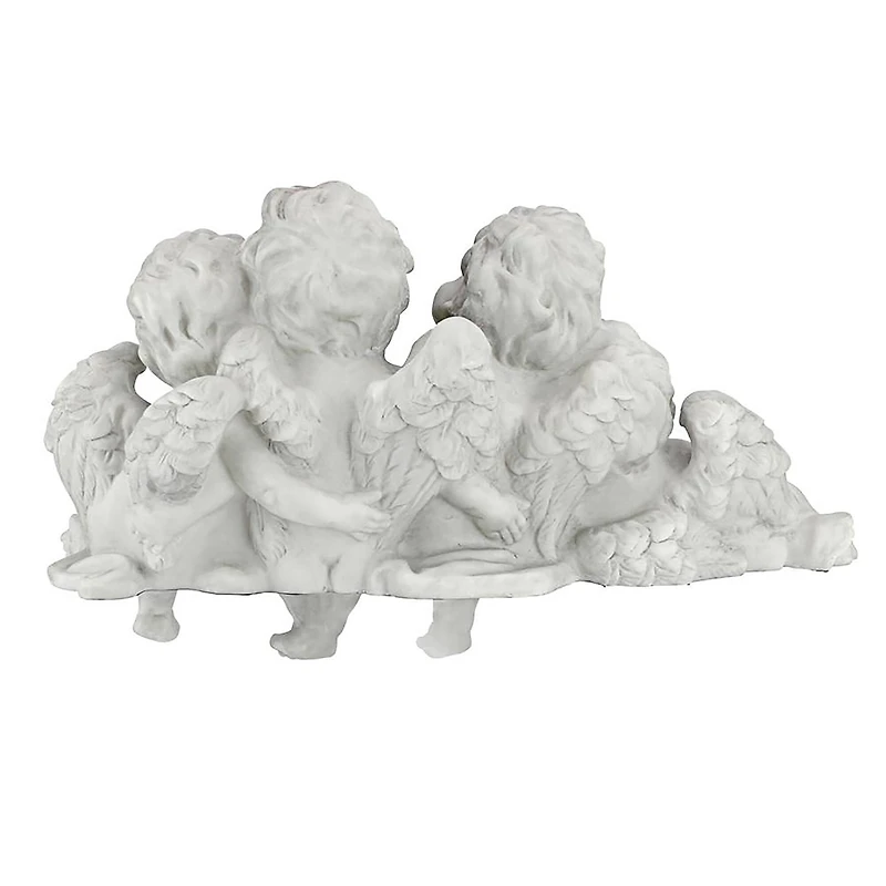 Design Toscano 12" Tall Cherub Conclave Shelf Sitting Angel Sculpture
