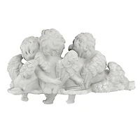 Design Toscano 12" Tall Cherub Conclave Shelf Sitting Angel Sculpture