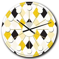 Designart 'Gold Chic Design Ii Mid-Century Modern Wall Clock