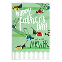 Stupell Industries Happy Father's Day Lawn Mowers Wall Plaque Art