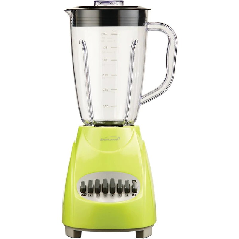 Brentwood Lime Green 12-Speed + Pulse Electric Blender