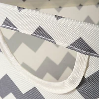 DII® Small Gray Chevron Trapezoid Fabric Bin