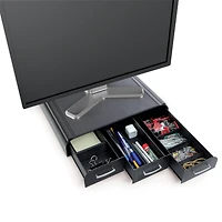 Mind Reader Laptop & Monitor Stand Organizer