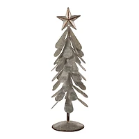 Glitzhome® Galvanized Metal Christmas Tree Table Décor Set