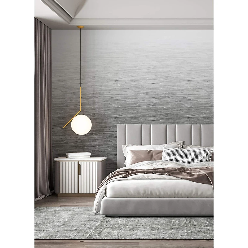 Katie Hunt Light Gray Ombre Mist Wall Mural