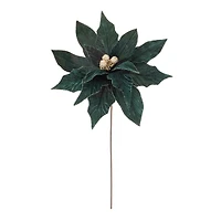 Forest Green Poinsettia Stems, 2ct.