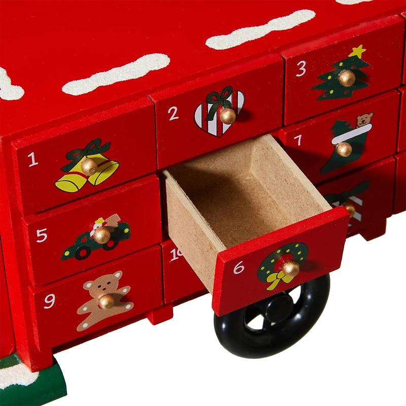 Glitzhome® 14.5" Christmas Truck Countdown Décor