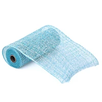 10" x 19ft. Light Blue & White Window Poly Burlap Mesh by Celebrate It™