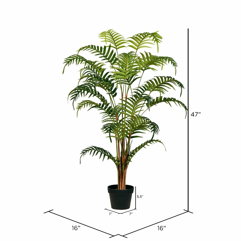 4ft. Potted Fern Palm with Real Touch Leaves
