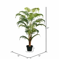 4ft. Potted Fern Palm with Real Touch Leaves