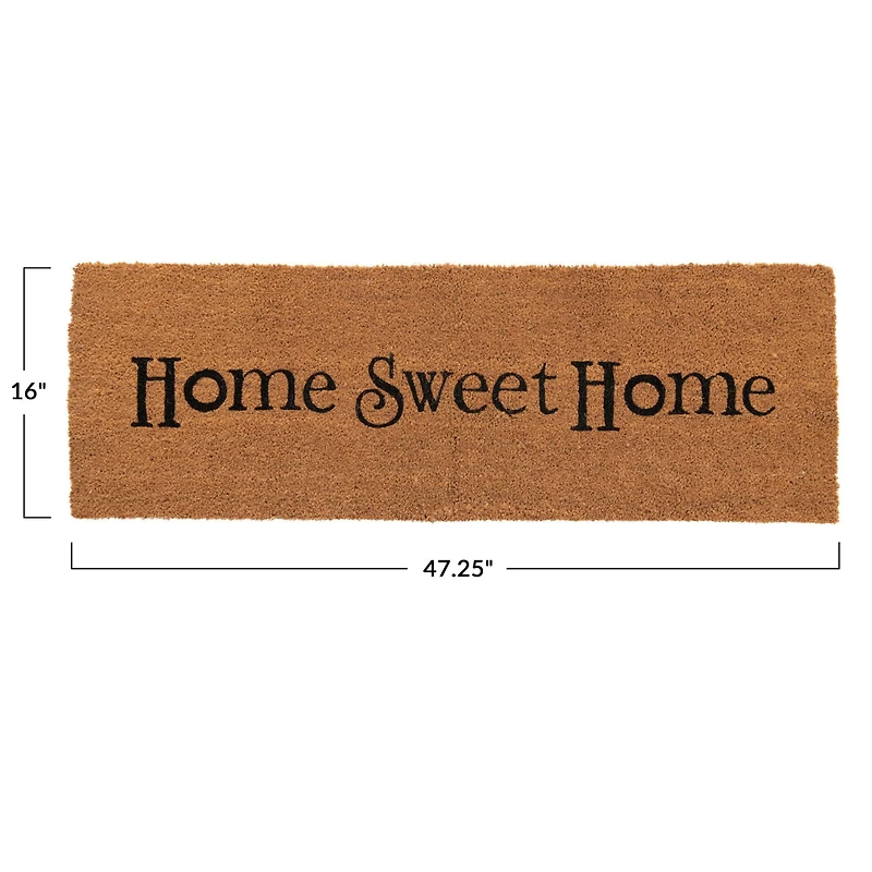 Hello Honey® Home Sweet Home Natural Coir Double Doormat