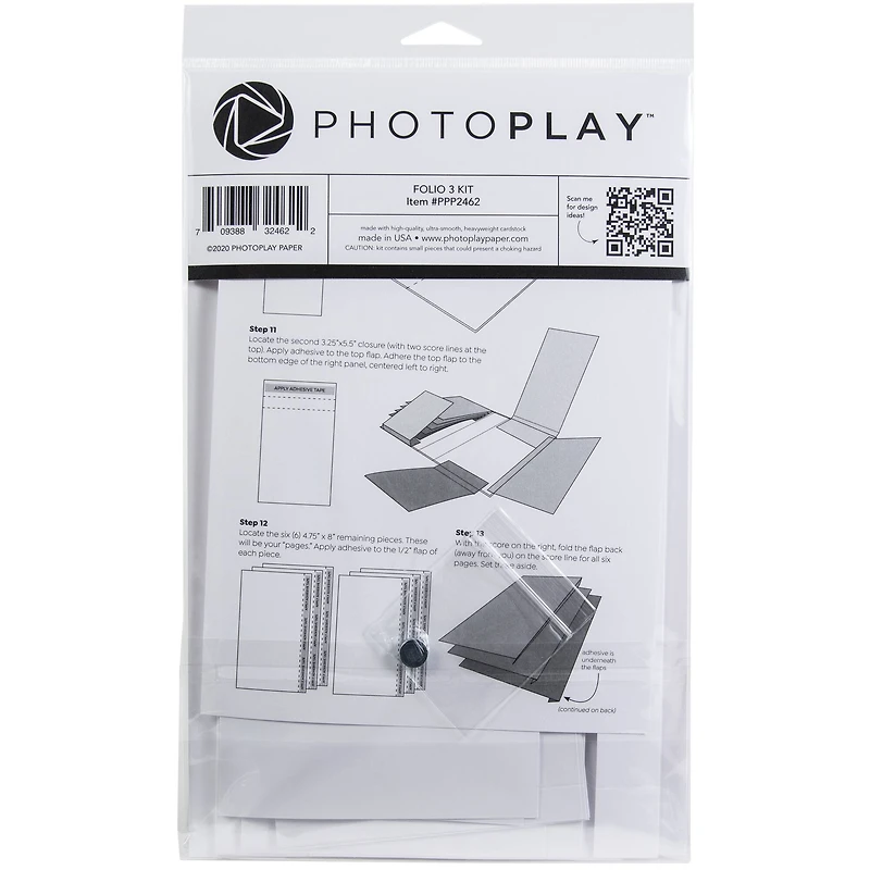 Photoplay™ White 4.5" x 8.5" Folio