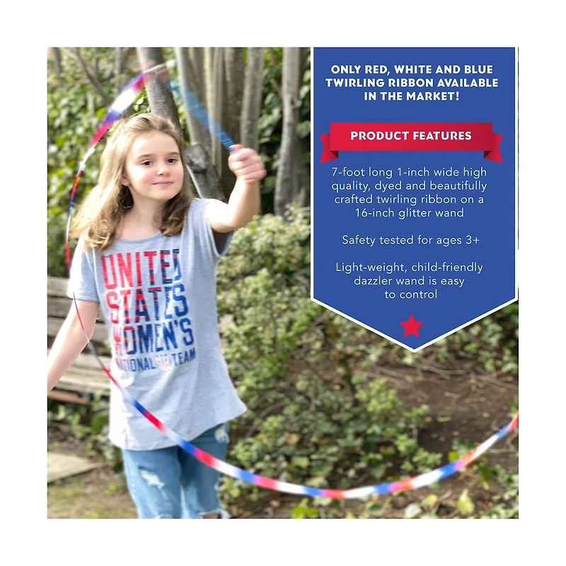 USA Dazzler Twirling Ribbon