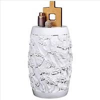 Design Toscano® 24" Gloss White Sakura Cherry Blossom Asian Sculptural Pedestal Table