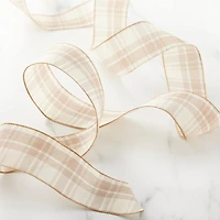 2.5" x 25ft. Wired Plaid Ribbon by Celebrate It™ Décor