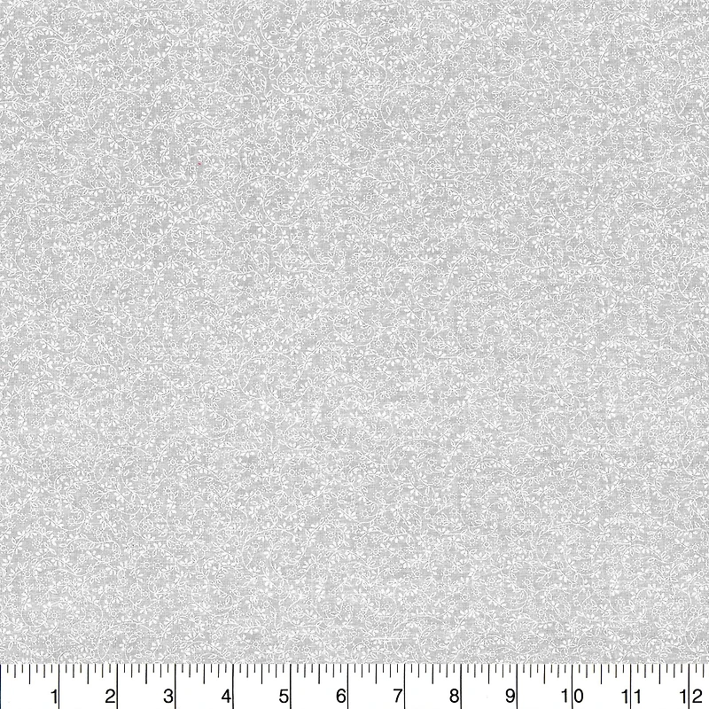 Floral Traditions White Ditsy Floral Cotton Fabric