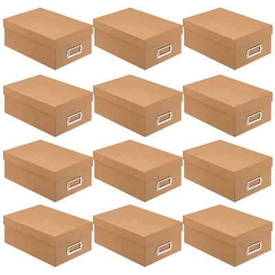 12 Pack: Kraft Memory Box by Simply Tidy™