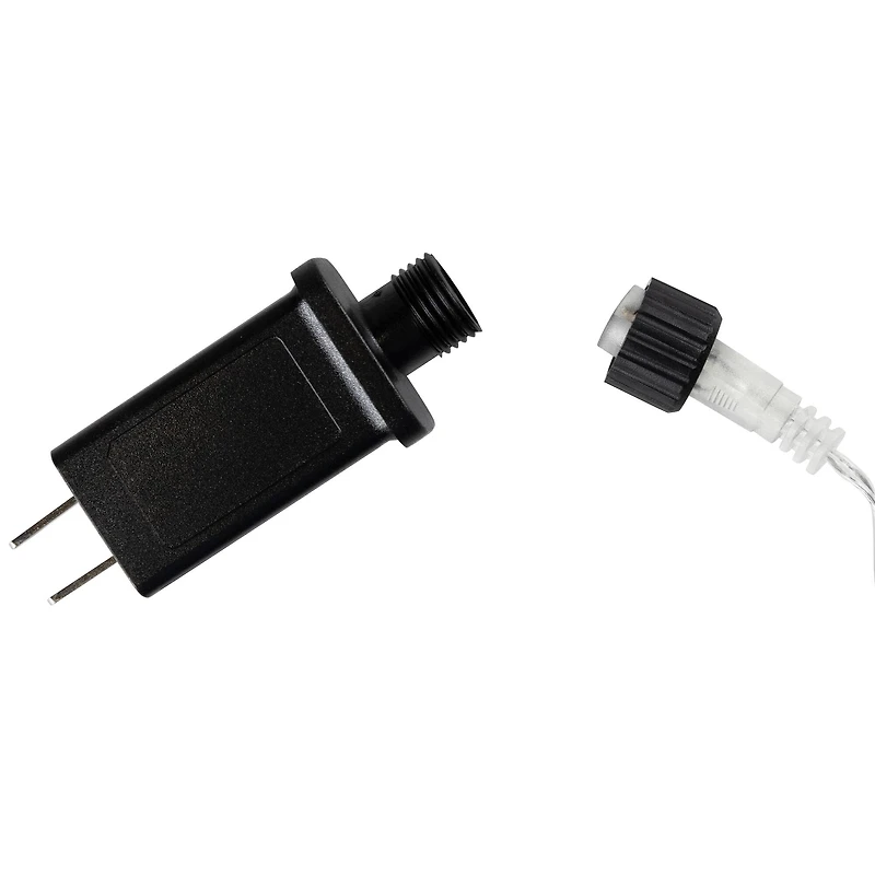 LED Lighted Snowfall Icicle Christmas Lights - Polar White - 15' Clear Wire - 10ct