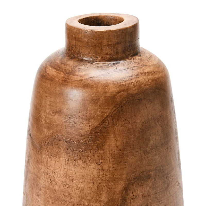 Hello Honey® 14.5" Brown Paulownia Wood Vase