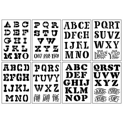 Alphabet Farmers Market Stencils, 7" x 10" by Craft Smart®