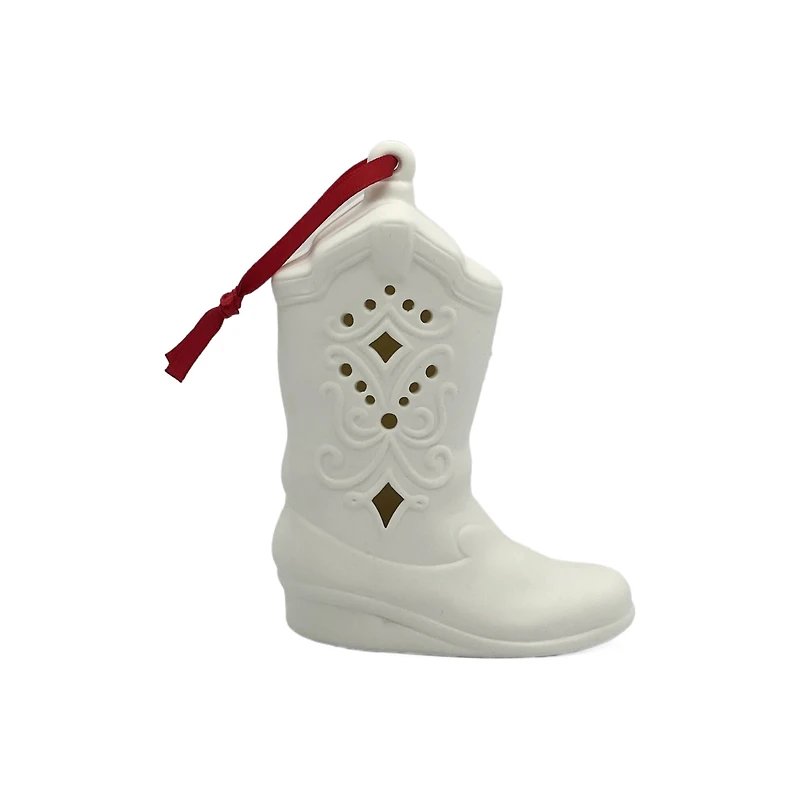 4.75" DIY LED Ceramic Boot Ornament by Make Market®
