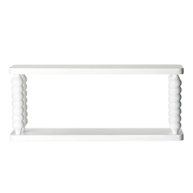 American Art Decor Galleon Wall Shelf, White - 22" x 9"