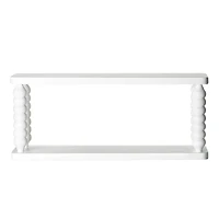 American Art Decor Galleon Wall Shelf, White - 22" x 9"
