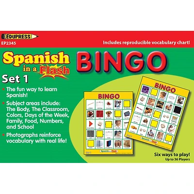 Edupress™ Spanish in a Flash™ Bingo Set 1