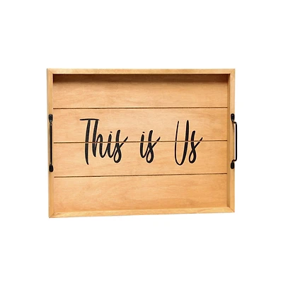 Elegant Designs™ 15.5" This is Us Serving Tray with Handles
